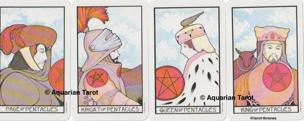 Pentacles Court Cards | Palladini Tarot