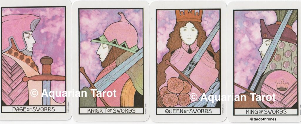 Swords Court Cards | Palladini Tarot