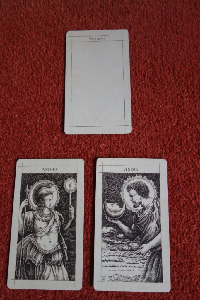 The Nothing card from The Supra Oracle, above the Anima and Animus cards.