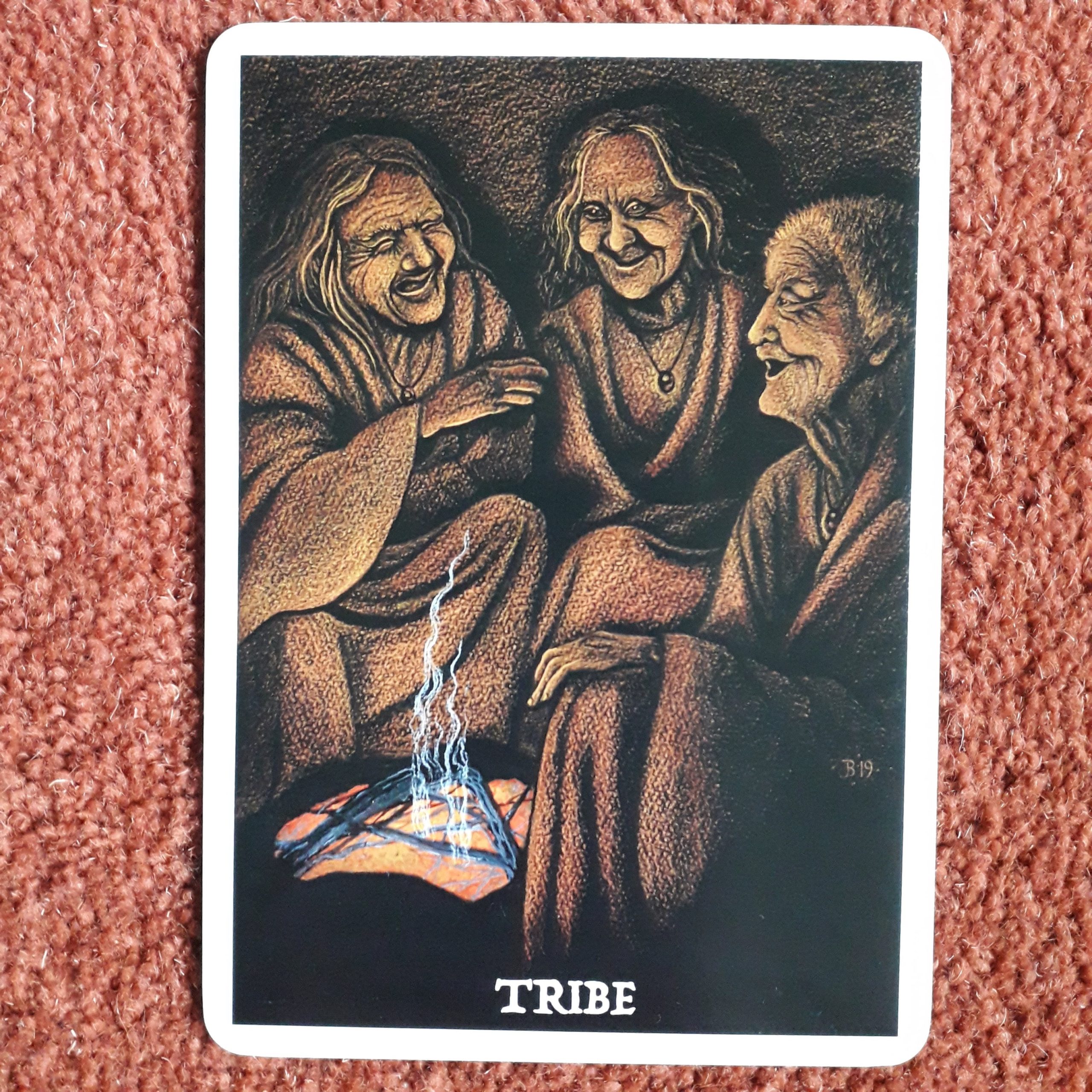 Tribe card from Wisdom of the Cailleach by Jane Brideson